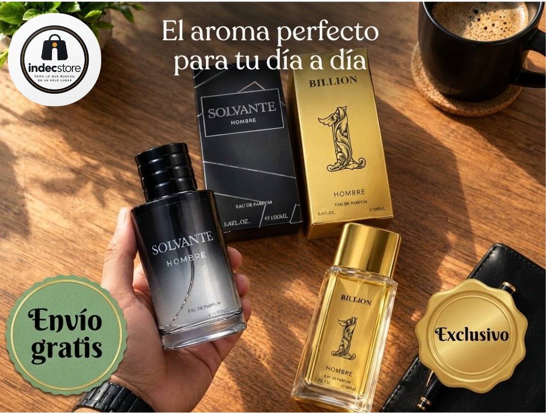 Pack de 2 Perfumes Hombre 100ml – Solvante y Billion | Elegancia y Estilo