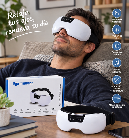 Masajeador Ocular Inteligente Recargable: Tu Momento de Relax